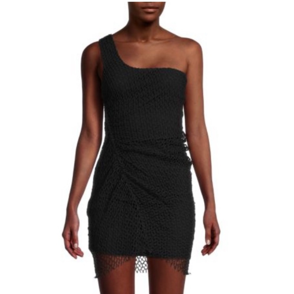 IRO Juney One-Shoulder Mini Bodycon Dress